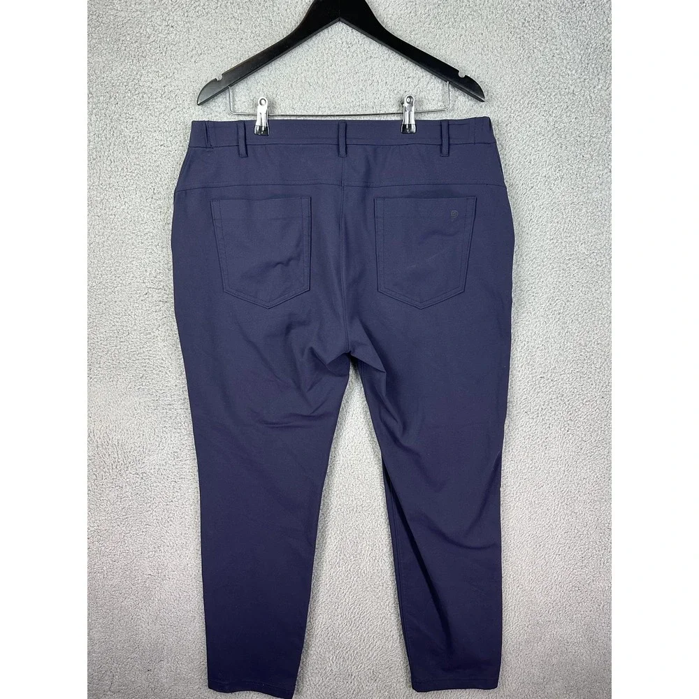 Public Rec Pants Mens 36x32 Blue Performance Stretch Golf Travel Athletic Chino